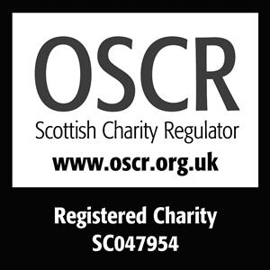 OSCR Scotish Charity Regulator logo. Registered Charity SC047954
