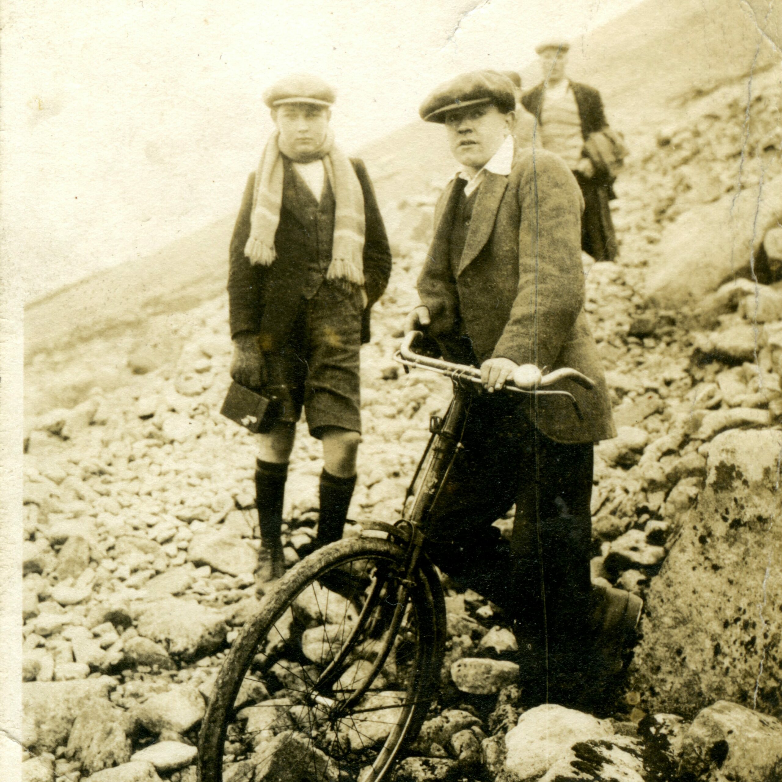 John MacDougall on his bike that ascended Ben Nevis